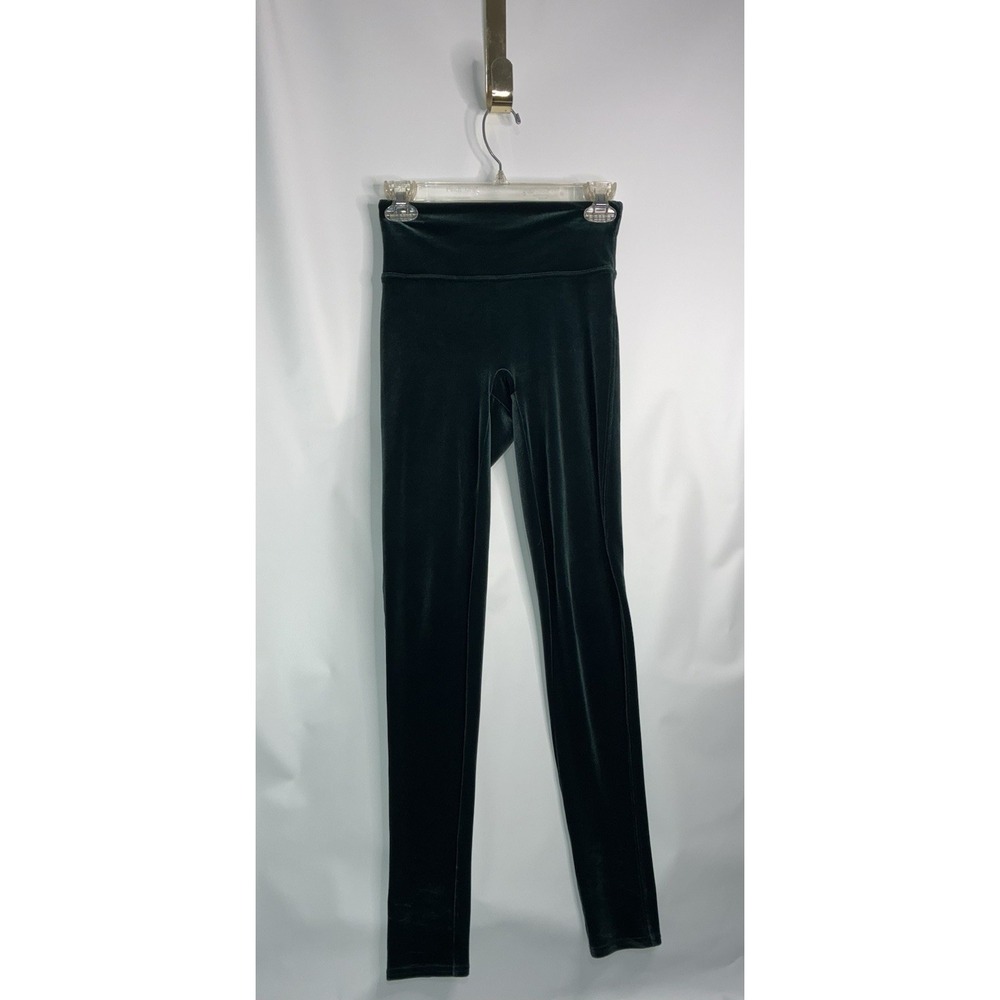 Spanx Velvet Green Emerald Leggings Pants Size S /‎ P Women's Small Petite